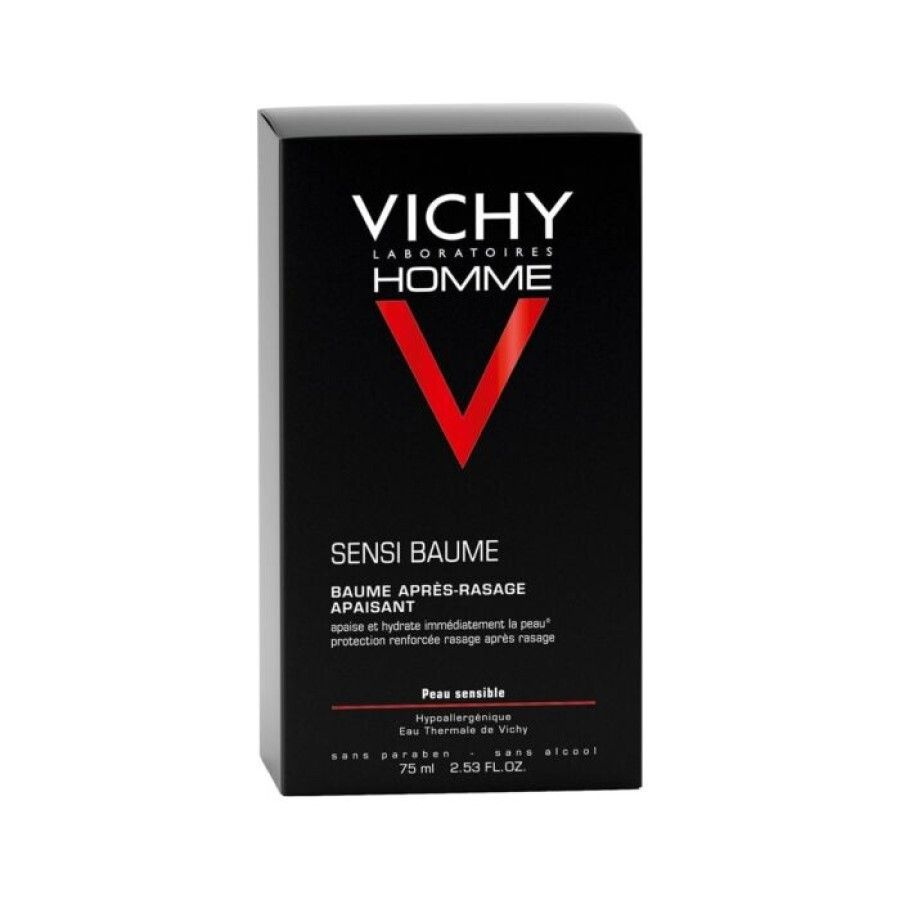 Vichy Homme Sensi Baume Успокаивающий бальзам после бритья, 75 мл #1