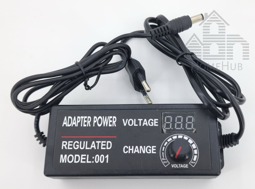 Блок питания регулируемый с вольтметром 3V-24V, 2А, 5.5x2.5мм - купить ...