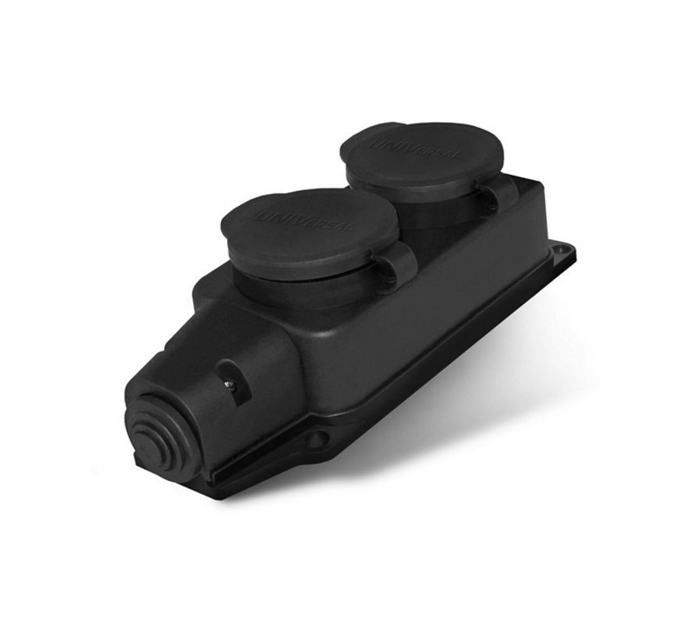 Тройник (Колодка 2 штепсельная, каучук) - купить по низкой цене в ...