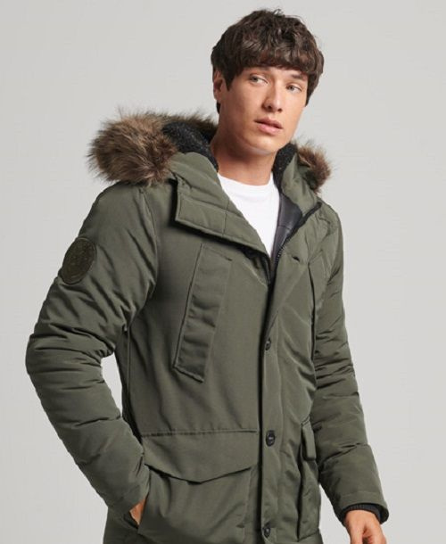 Superdry green 2024 parka womens