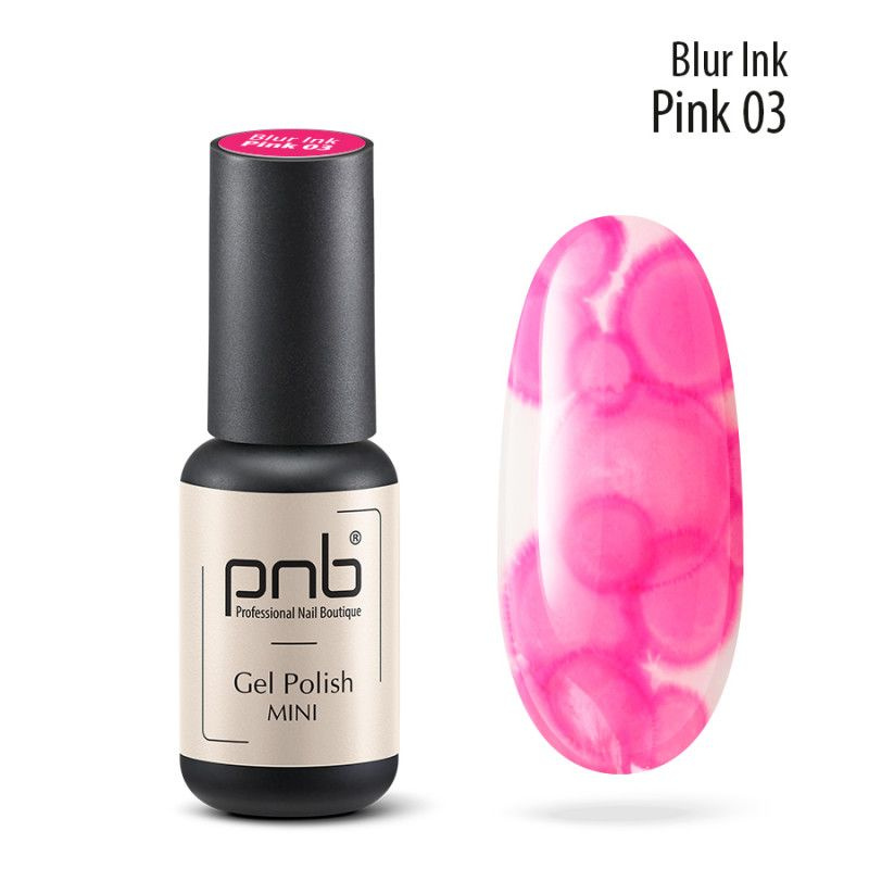Аква-чернила для дизайна ногтей и маникюра PNB 4 мл UV/LED 03 розовые  #1
