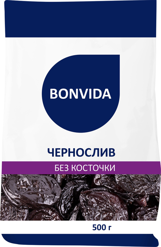 Чернослив без косточки BONVIDА, 500 г / Сухофрукты #1