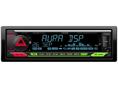 Автомагнитола с процессором AURA VENOM-D41DSP Встроенный усилитель D ...