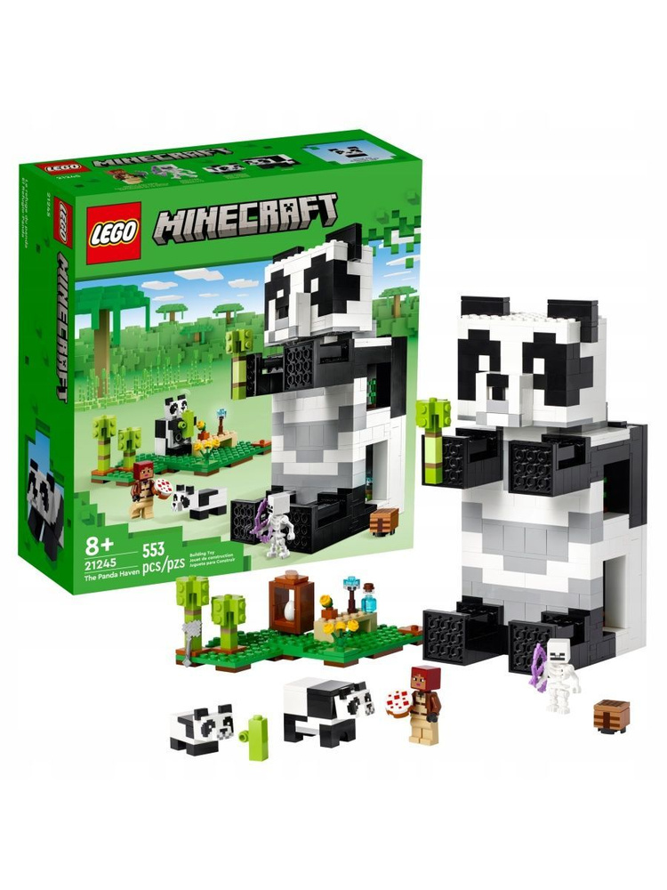 21245 Конструктор LEGO Minecraft The Panda Haven Убежище панд 553 ...