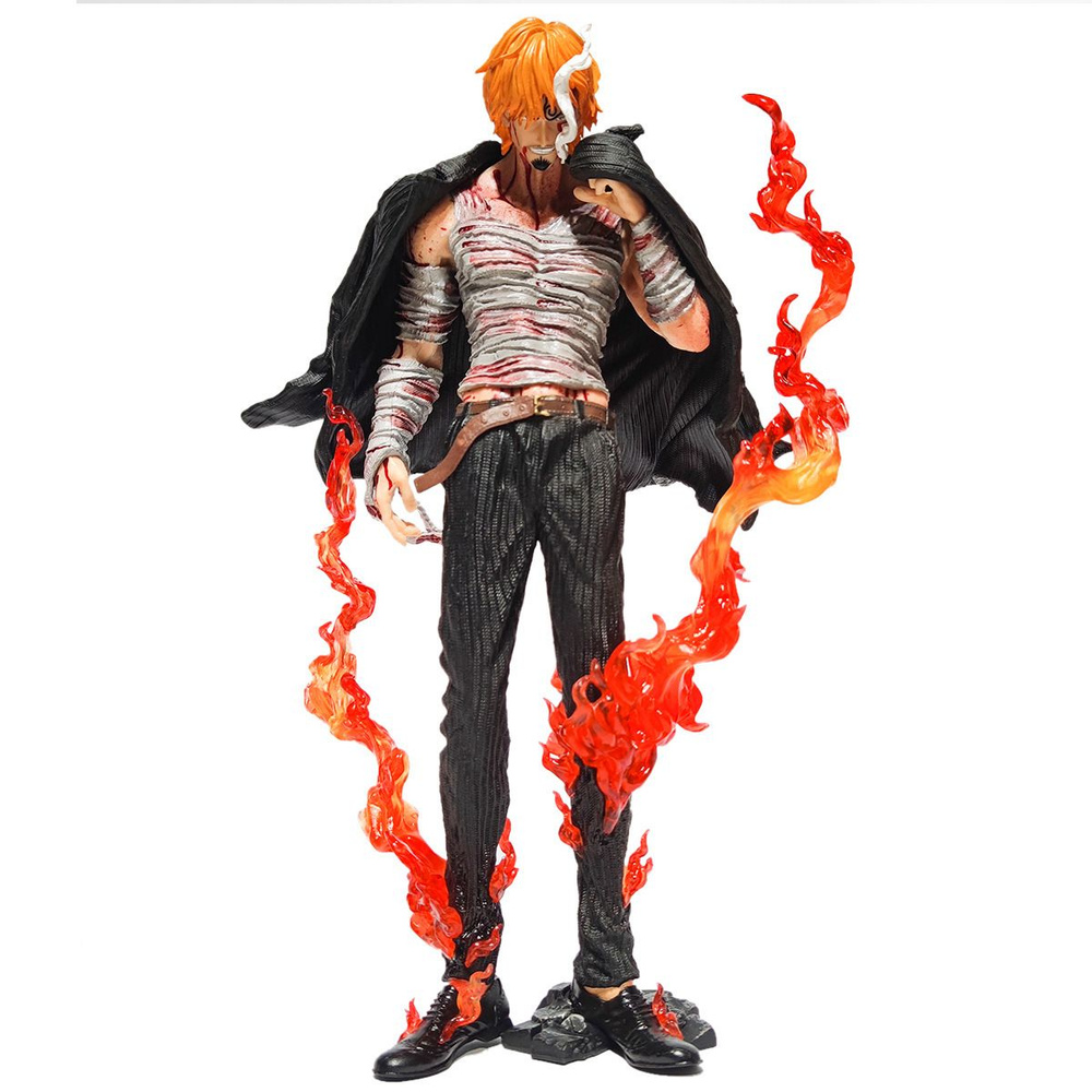 цельная аниме-фигурка,one piece figure,Винсмок Санджи,Blood Sanji,28cm -  купить с доставкой по выгодным ценам в интернет-магазине OZON (1175595905)