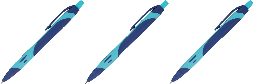 Attache Selection Ручка шариковая автоматическая Sporty, синий, 3 шт ...