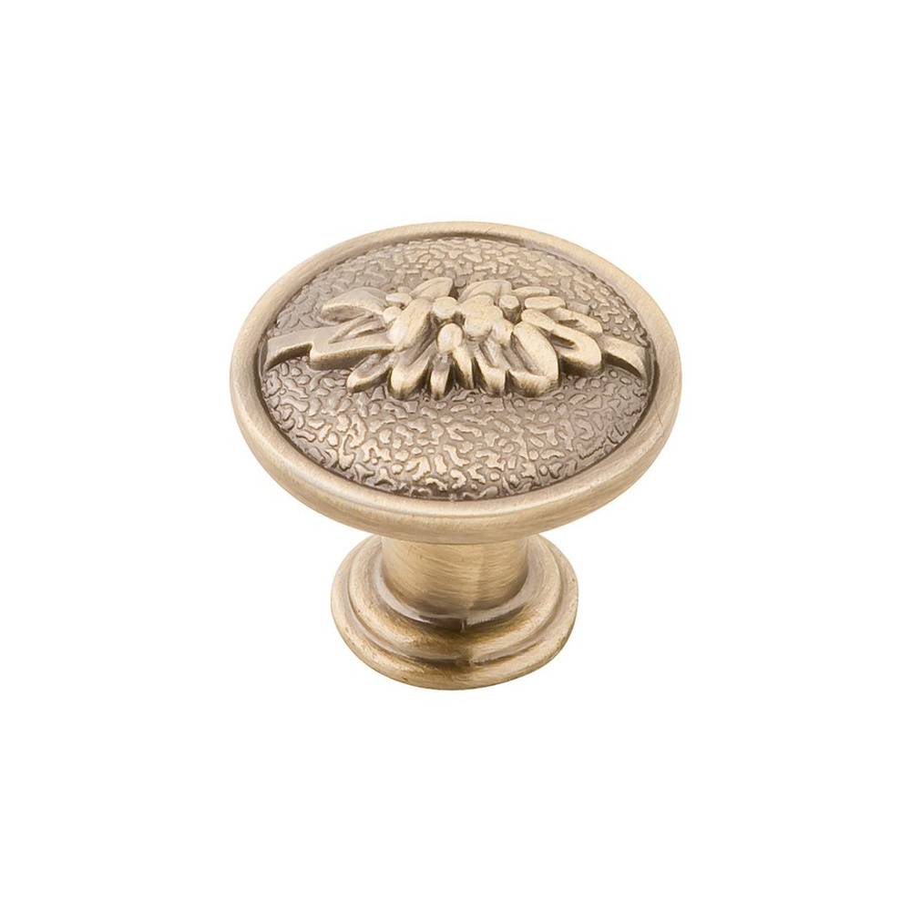 Ручка-кнопка, античная бронза, комплект 4 шт #1