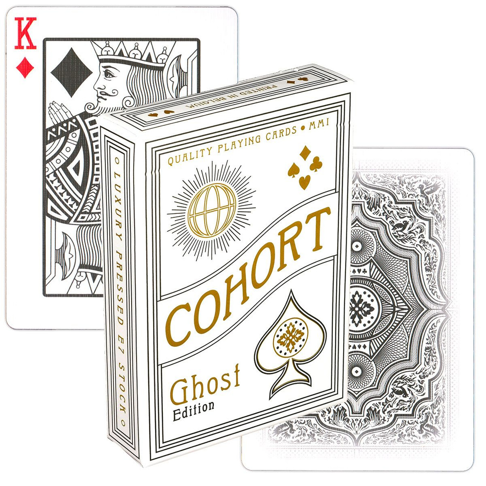 Cohort Ghost Edition, маркированные игральные карты от компании Ellusionist  - купить с доставкой по выгодным ценам в интернет-магазине OZON (858884849)