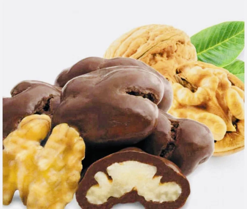 Грецкий орех в темной шоколадной глазури 500 г. - купить с доставкой по ...