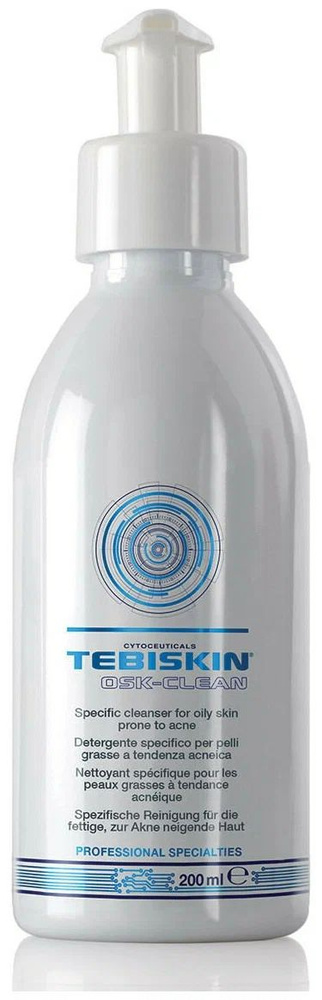 TEBISKIN OSK-CLEAN Специализированное очищающее средство для жирной кожи, склонной к акне, 200 мл  #1