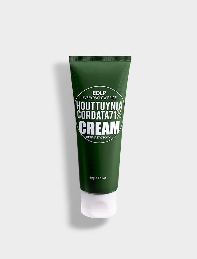 Крем для лица с экстрактом цветка хауттюйнии Derma Factory Houttuynia Cordata 71% Cream 60мл  #1