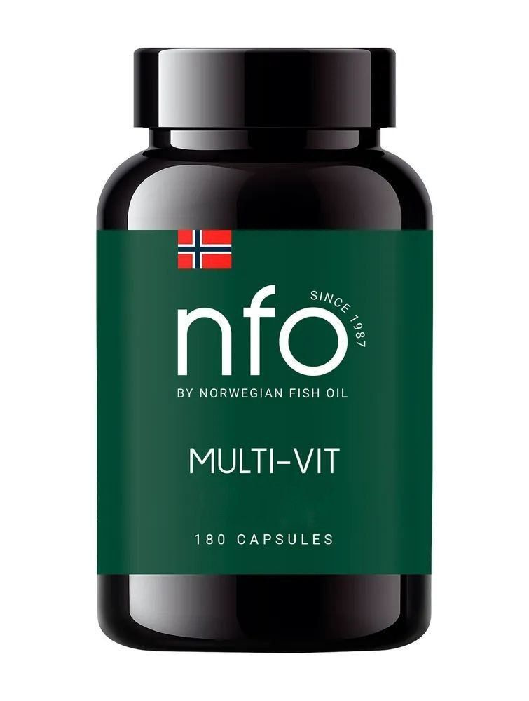 NFO, Norwegian Fish Oil, Мульти-Вит (Витаминно-минеральный комплекс для мужчин и женщин), красота, иммунитет, #1