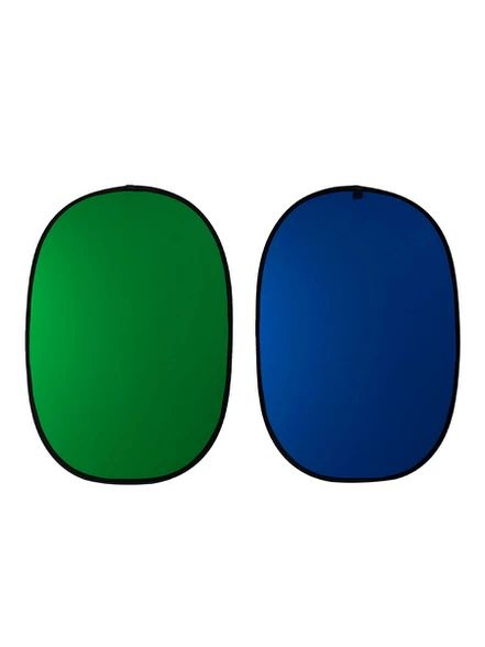 Фон складной Raylab RF-12 хромакей муслиновый, 1.5х2м, Зеленый/Синий  #1