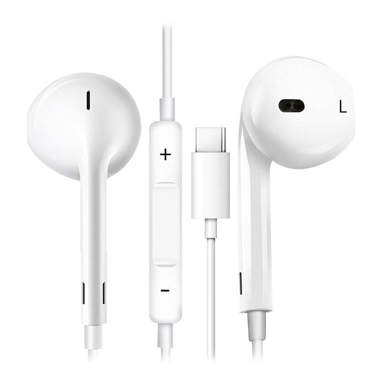 Наушники Вкладыши проводные earpods Type-c / Гарнитура с микрофоном для ...
