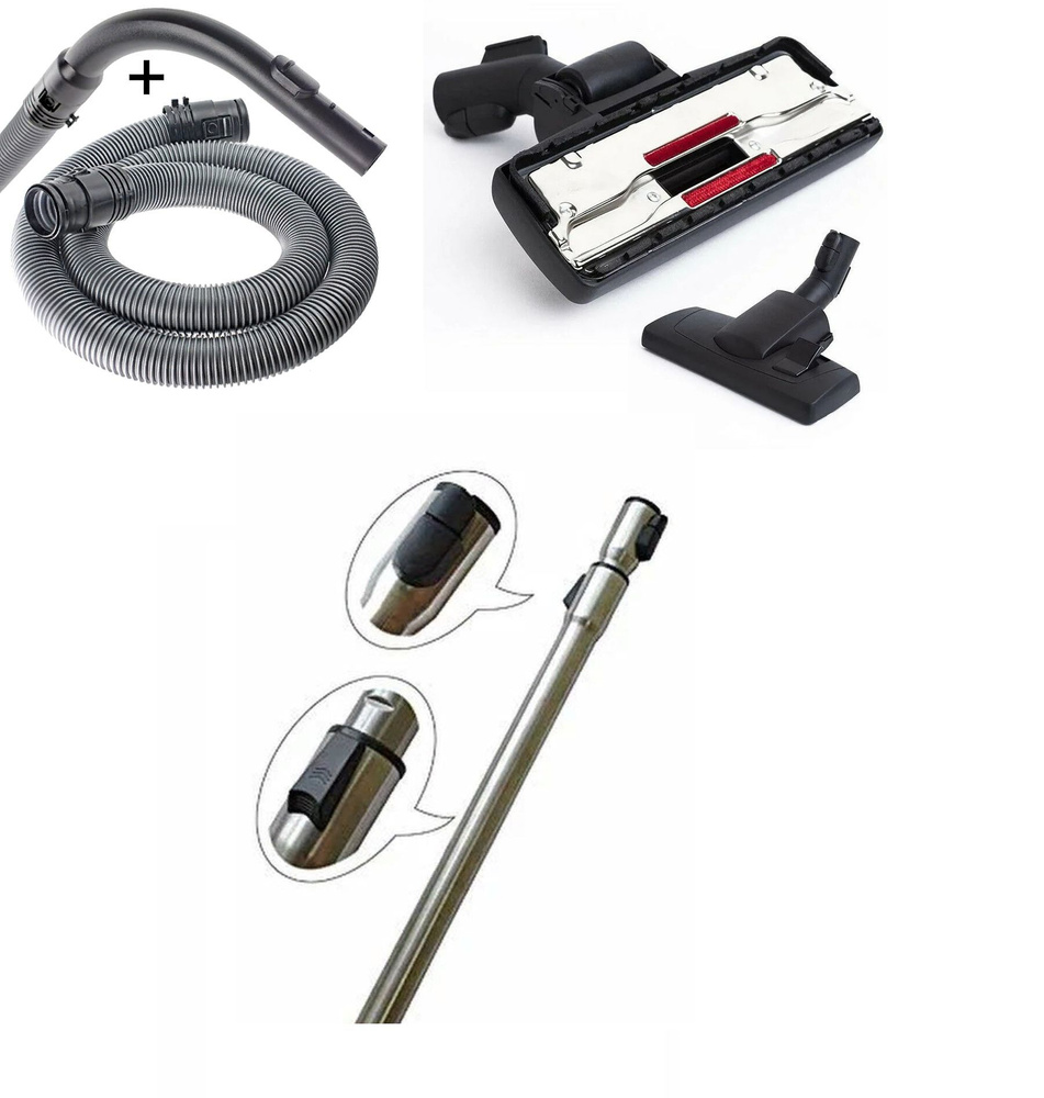 Набор аксессуаров для Miele: шланг с ручкой, насадка пол-ковер ...