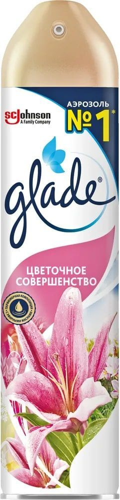 Освежитель воздуха аэрозоль Glade Цветочное совершенство, 300 мл  #1