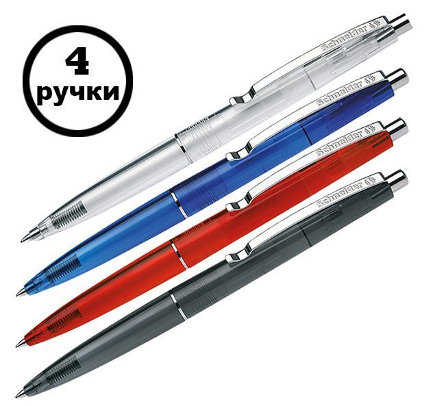 Ручка Schneider "K20 Icy Colours" шариковая автоматическая, синяя, 1.0 мм, корпус ассорти, 4 шт.  #1