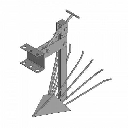 Картофелекопалка стойка труба 20*40 мм со сцепкой #1