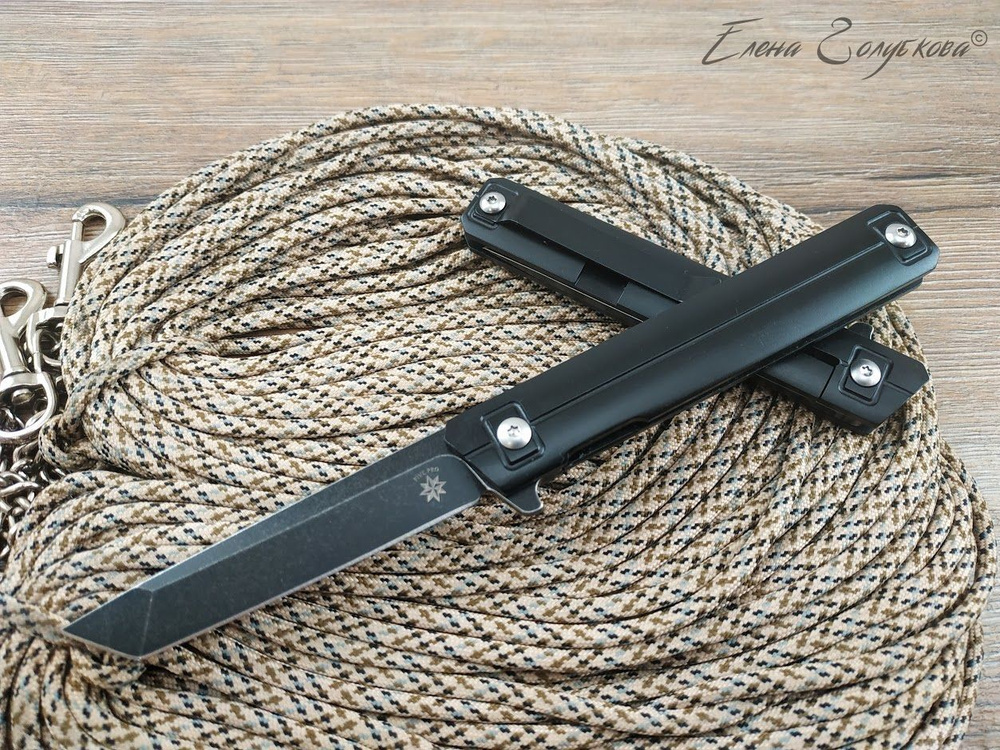 FIVE PRO Складной нож флиппер Urban tanto сталь D2, длина лезвия 8.5 см ...