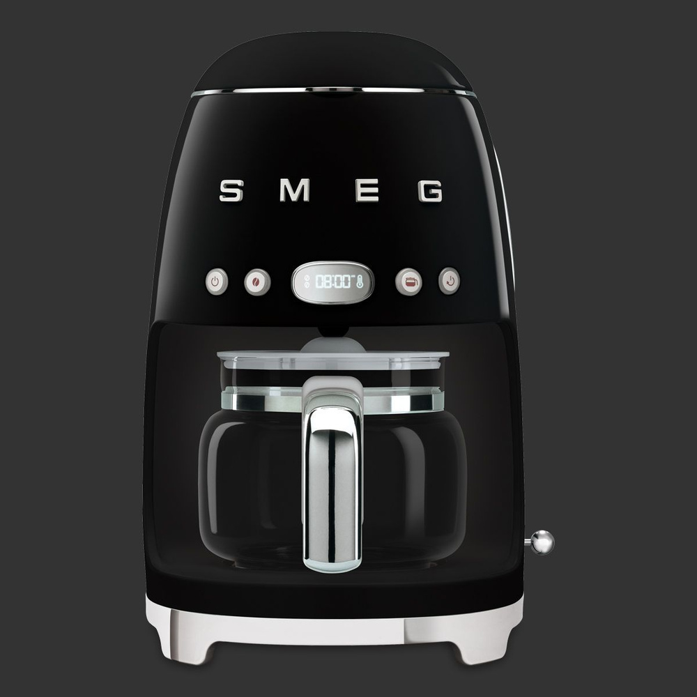 Капельная кофеварка SMEG DCF02BLEU, черная - купить с доставкой по выгодным  ценам в интернет-магазине OZON (309284478)