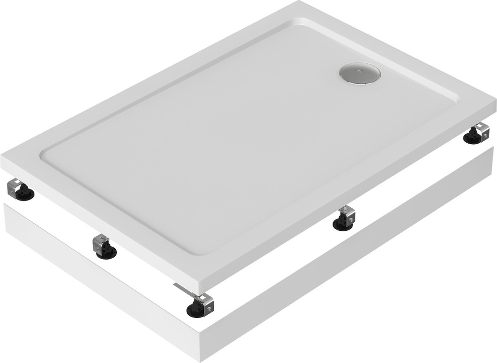 Поддон Олимпик 1000х700 (уст.комплект,экран,слив) комплект 4 в 1 ...