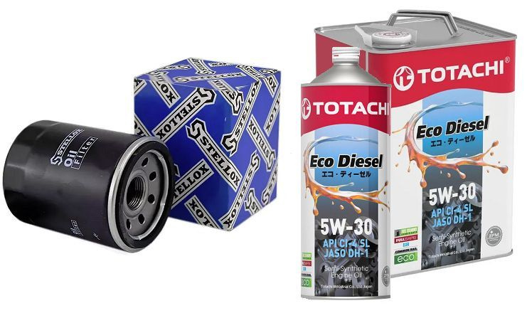 Набор для замены моторного масла УАЗ, Газель, Волга (5w-30, полусинт ...