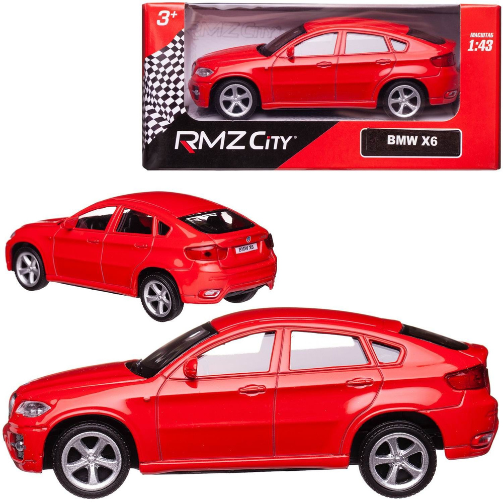 Машина металлическая RMZ City 1:43 BMW X6 , без механизмов, - купить с  доставкой по выгодным ценам в интернет-магазине OZON (967874779)