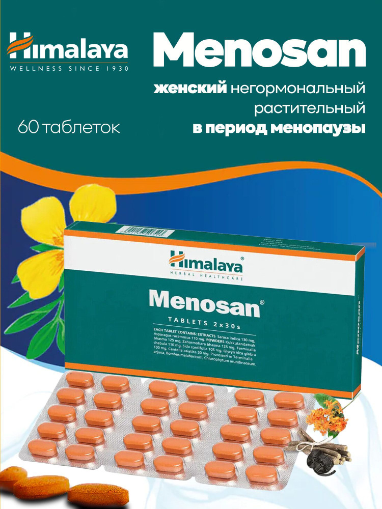 Menosan (Меносан) от симптомов климакса 1 уп 60 таб. купить на OZON по ...