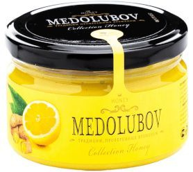 Мёд-суфле Лимон с имбирем "Медолюбов" 250мл #1