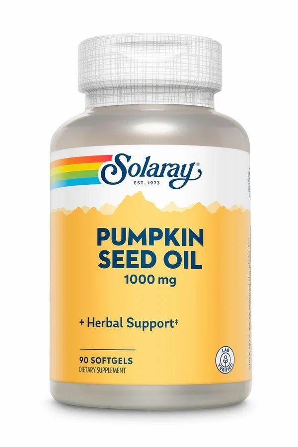 Solaray Pumpkin Seed Oil (масло семян тыквы) 1000 мг 90 гелевых