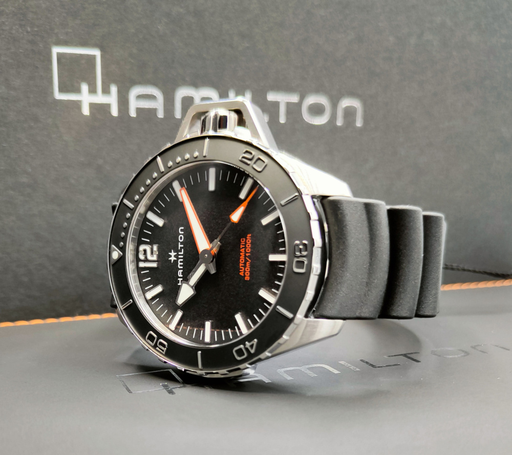 Оригинальные мужские часы Hamilton Khaki Navy Frogman Auto H77825330.  Наручные механические часы с автоподзаводом производства Швейцарии - купить  с доставкой по выгодным ценам в интернет-магазине OZON (1317689655)