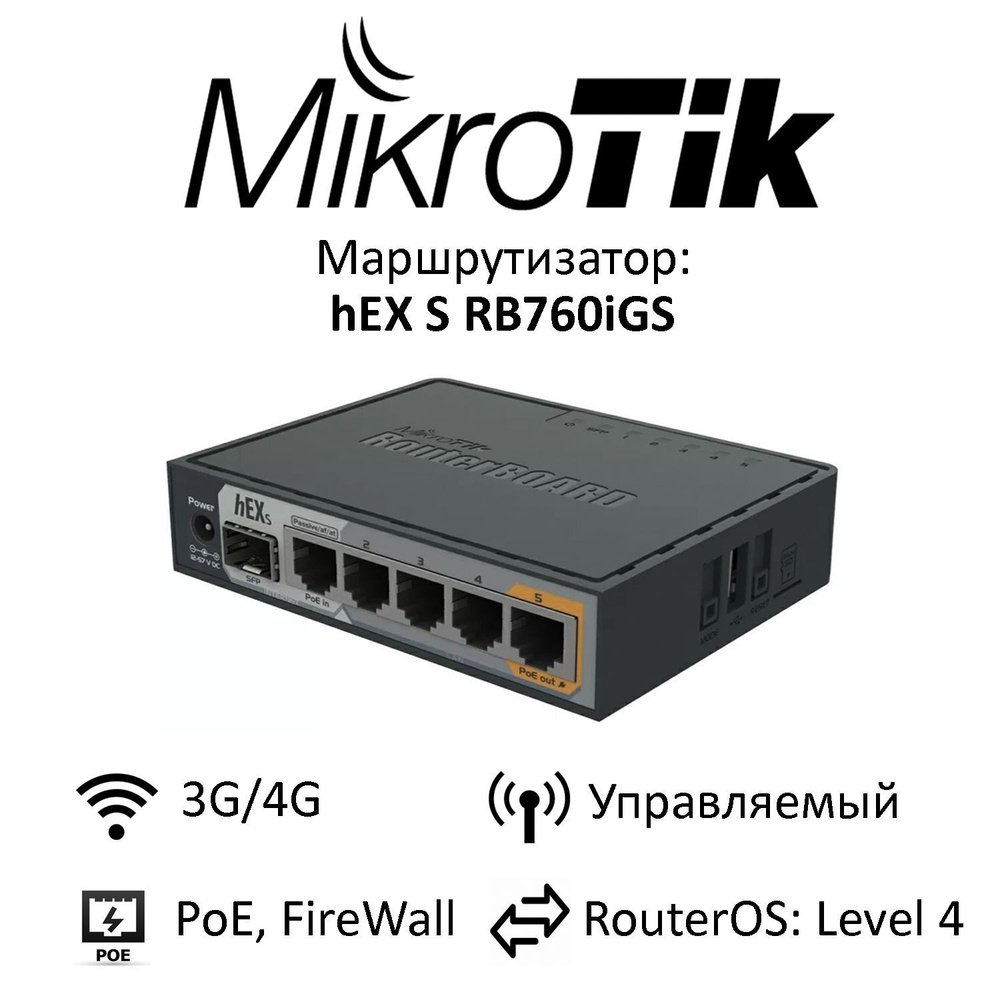 Коммутатор MIKROTIK RB760iGS - купить по выгодной цене в интернет ...