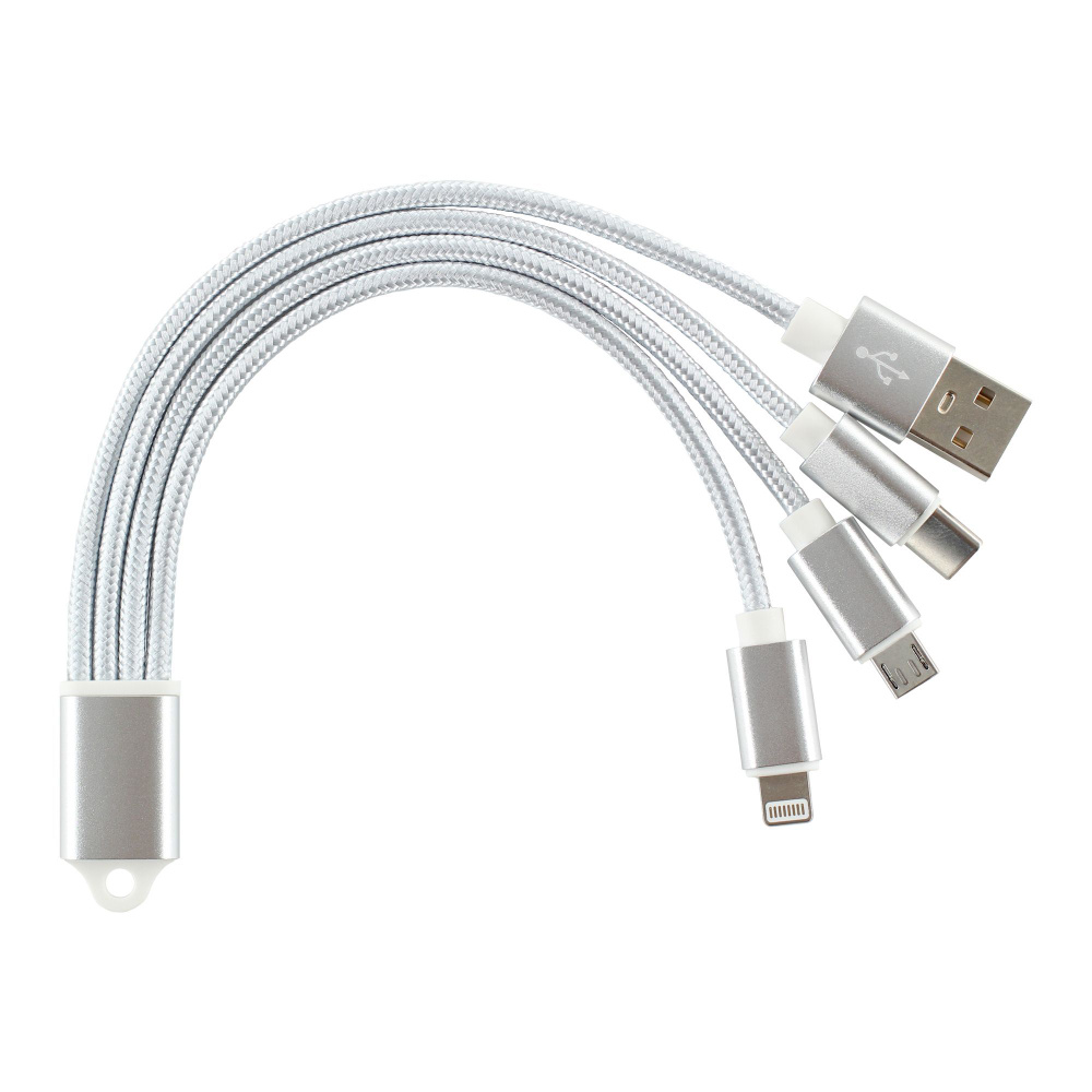 Кабель Apple Lightning, USB Type-C Jamme Короткий для быстрой зарядки 3 в 1  - купить по низкой цене в интернет-магазине OZON (1004244077)