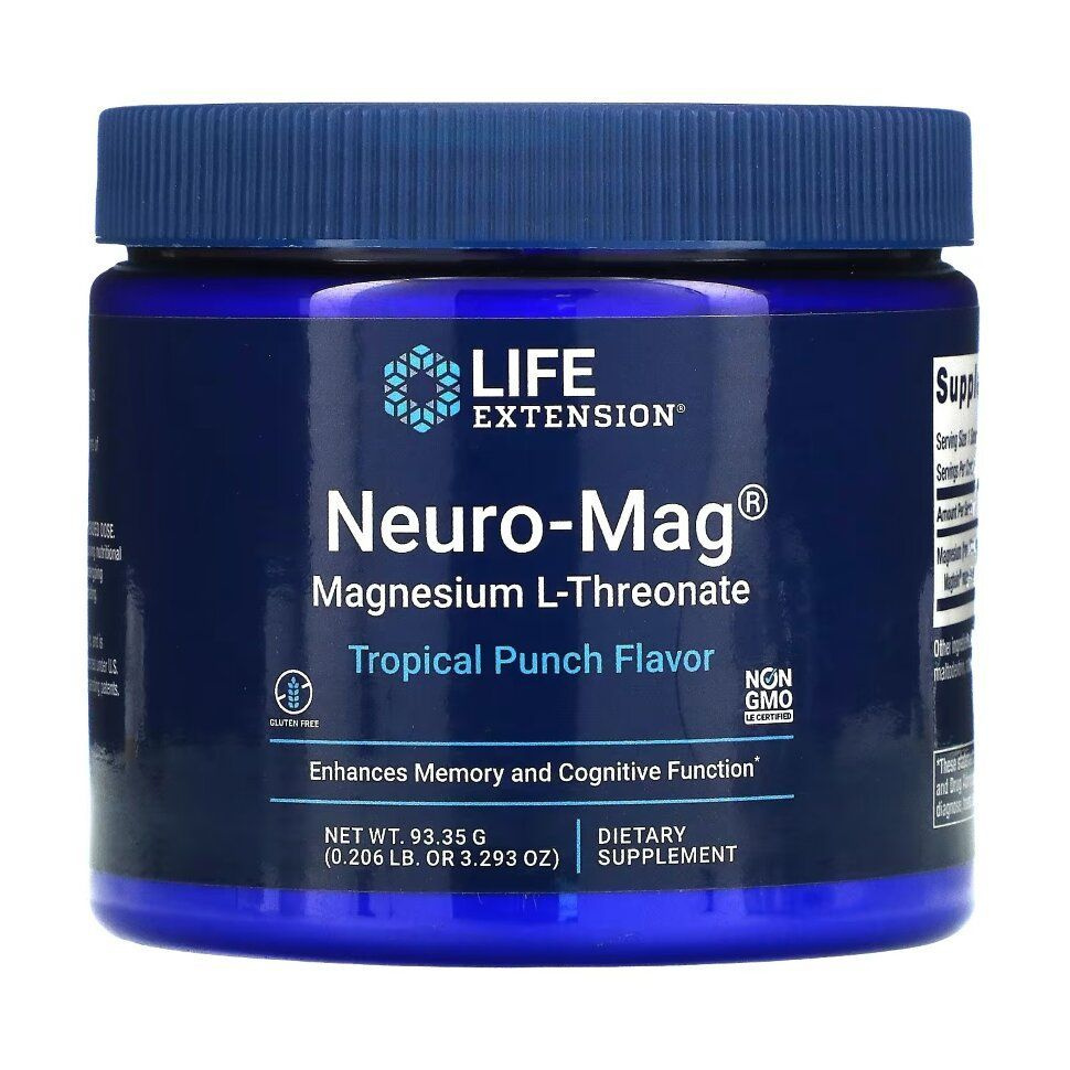 Магний L-треонат Life Extension Neuro-Mag magnesium L-Treonate, порошок ...