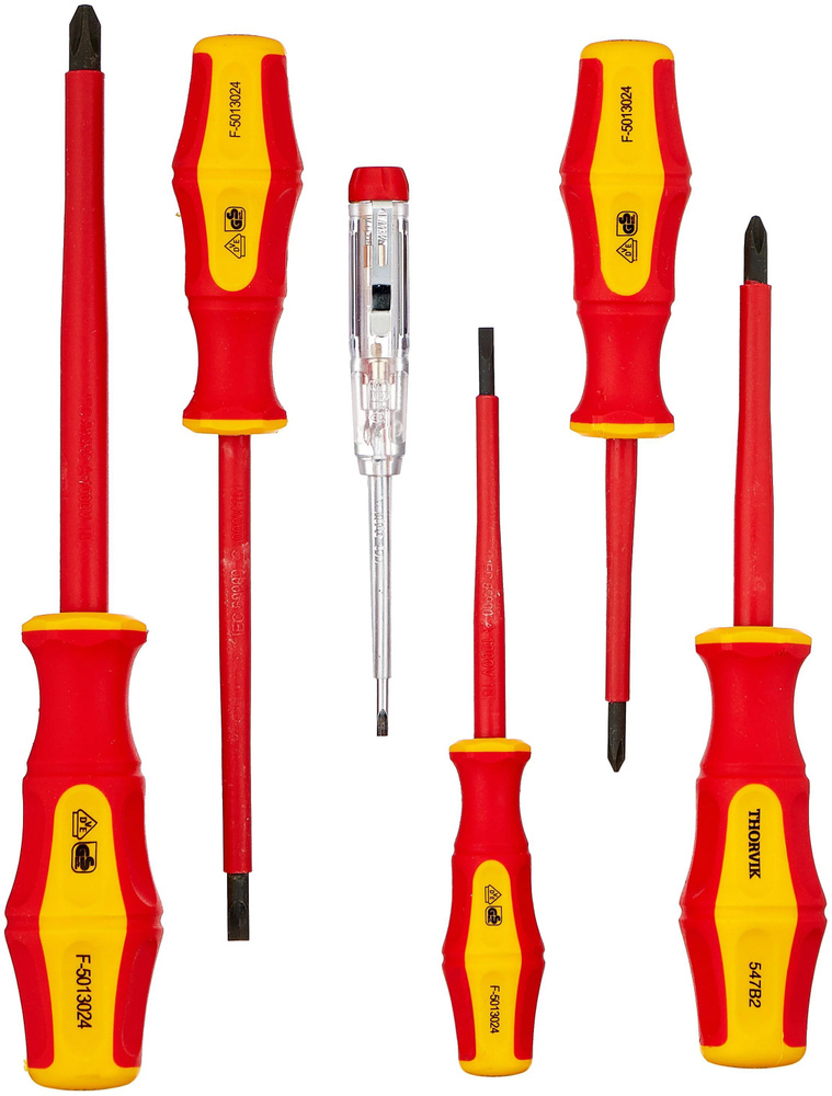 Набор отверток 6 шт диэлектрические стержневые диэлектрические, для ...