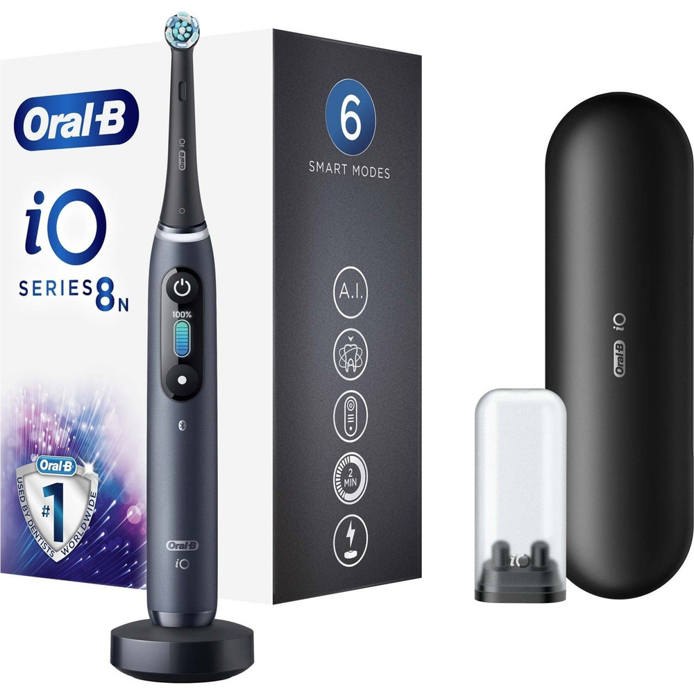 Oral-B Набор электрических зубных щеток iO8, черный #1