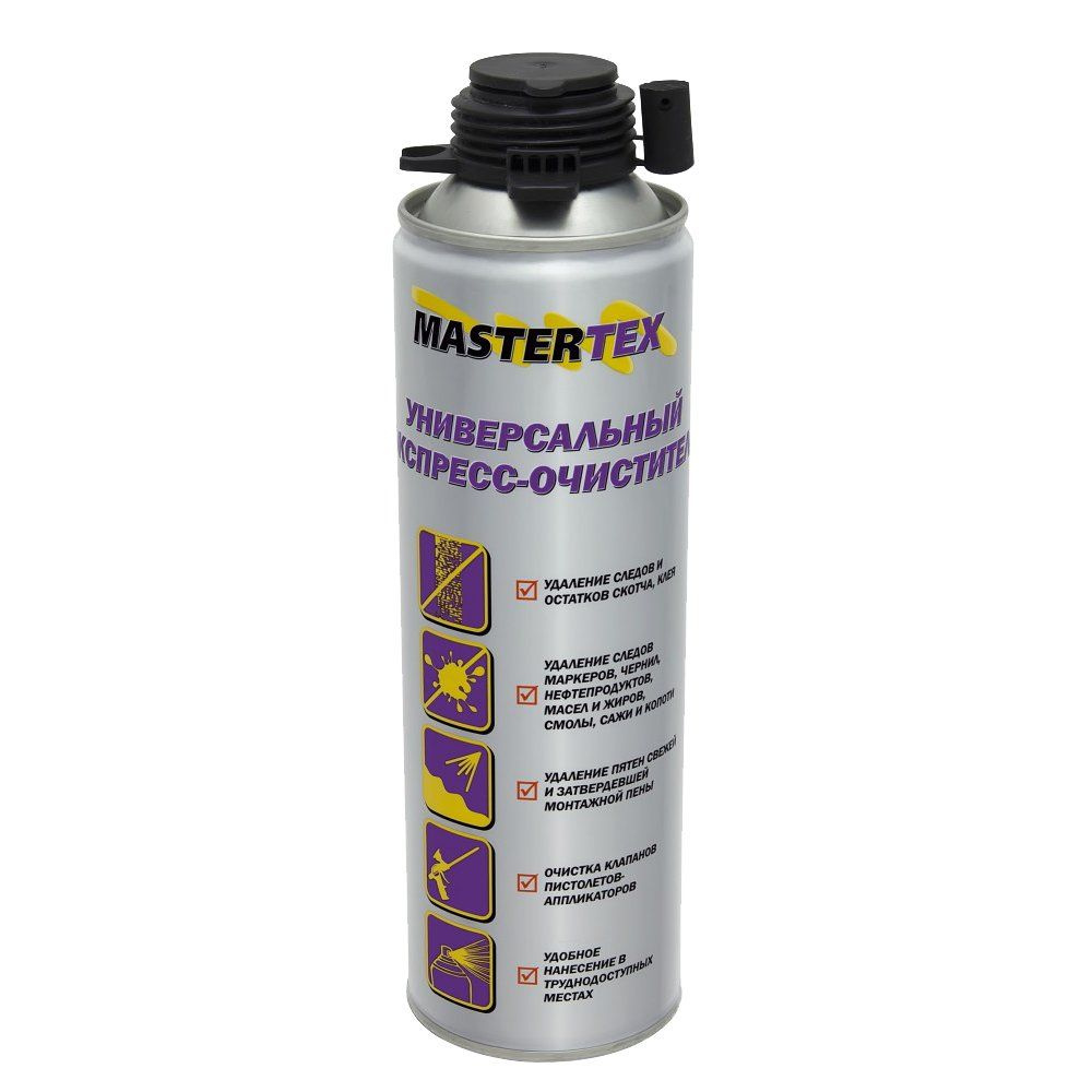 Очиститель монтажной пены MASTERTEX экспресс (360гр/245гр) #1