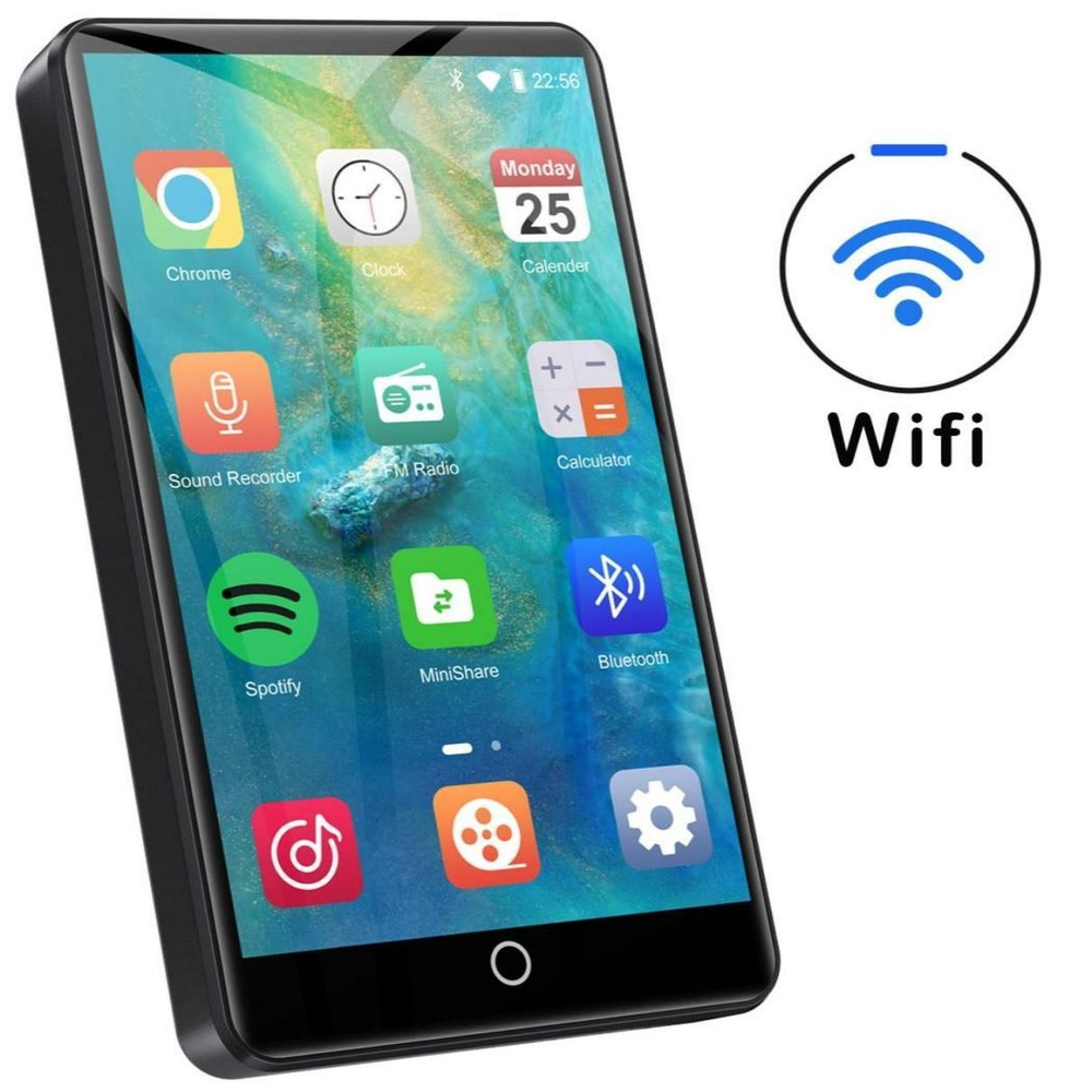 WiFi MP3 плеер Oilsky-M303/Bluetooth 5.0/3.5 дюйма 1080P Full Touch Screen  MP4/With Speakers, Portable Digital HiFi FM/ Поддержка до 512GB TF card