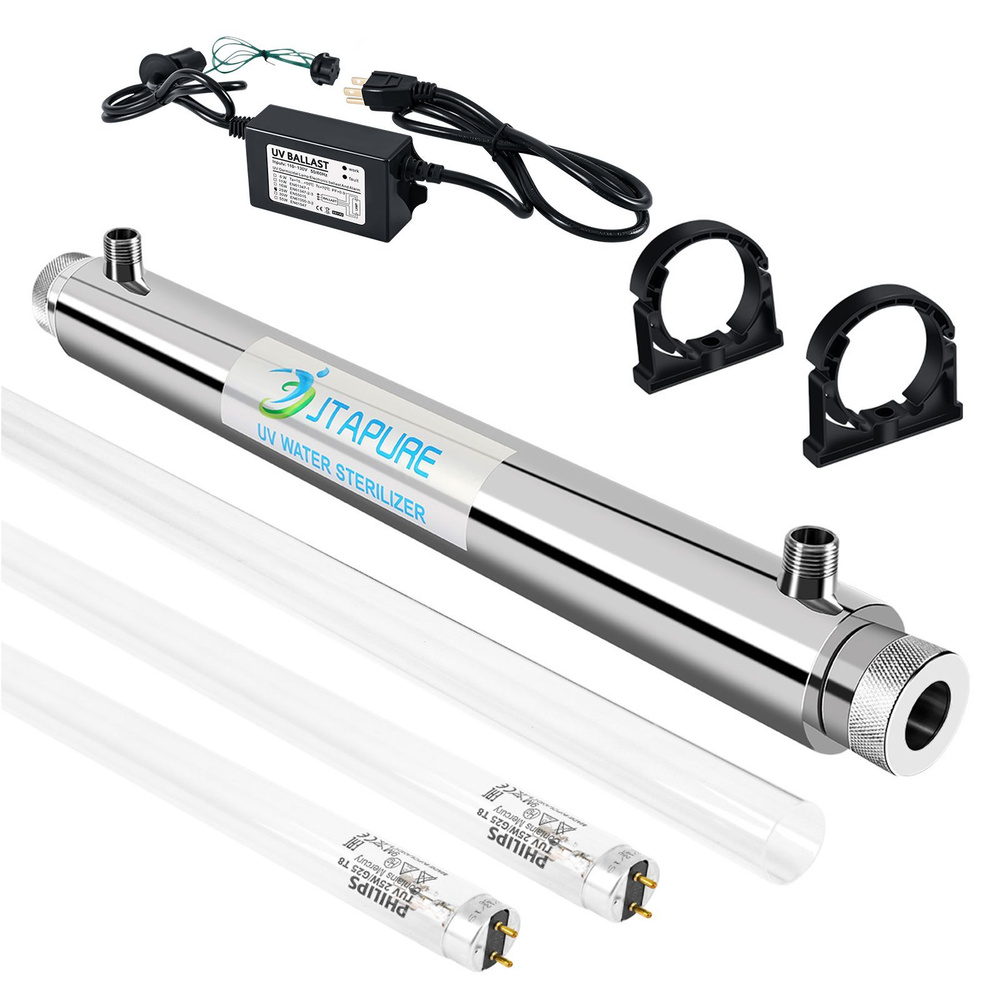 ультрафиолетовый стерилизатор воды JTAPURE, 6 GPM (1,5м3 / ч, 25Вт) уф ...
