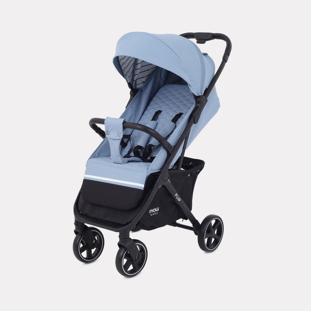 Коляска прогулочная детская всесезонная MOWBaby Flip MB550, Blue - купить с  доставкой по выгодным ценам в интернет-магазине OZON (530300315)