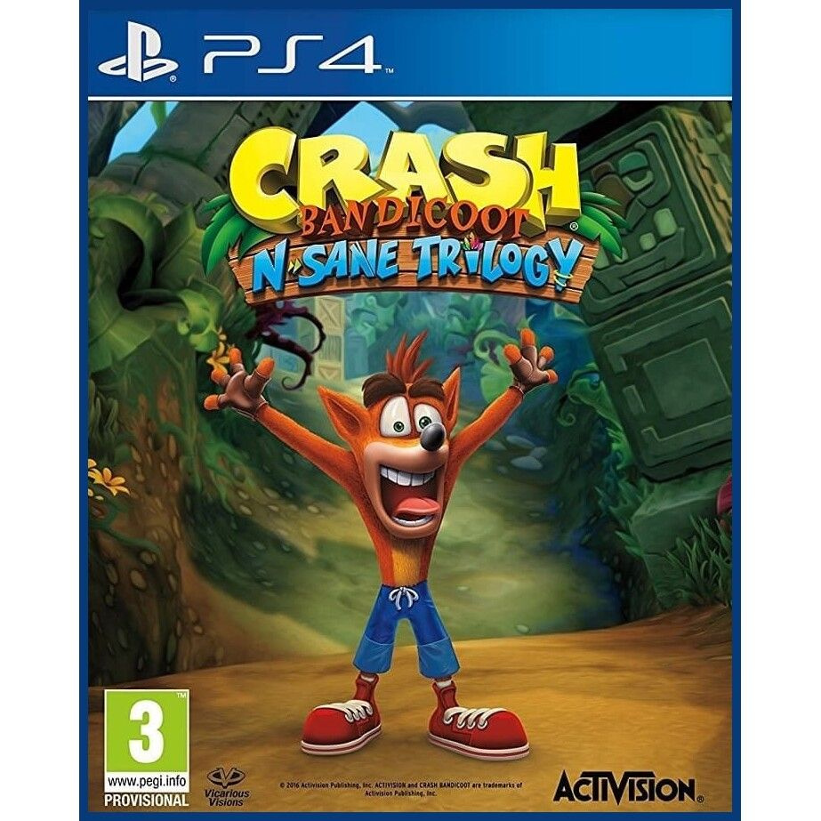 Игра Crash Bandicoot N-Sane Trilogy (PlayStation 4, Русская версия) купить  по низкой цене с доставкой в интернет-магазине OZON (397611145)