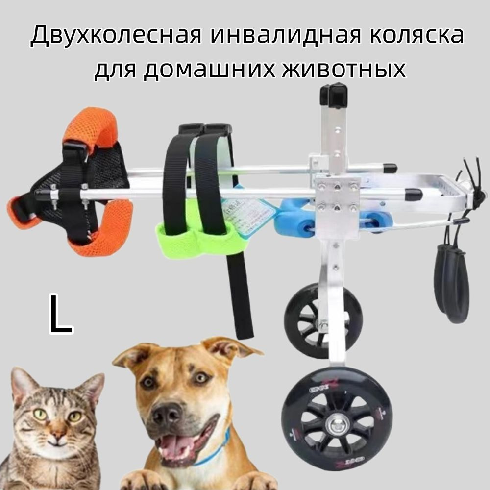 Инвалидная коляска для собак. Двухколесная реабилитационная тележка для ...