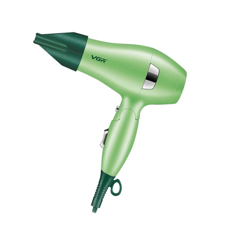 Фен для волос / VGR V0432 / Дорожный фен со складной ручкой, зеленый  #1