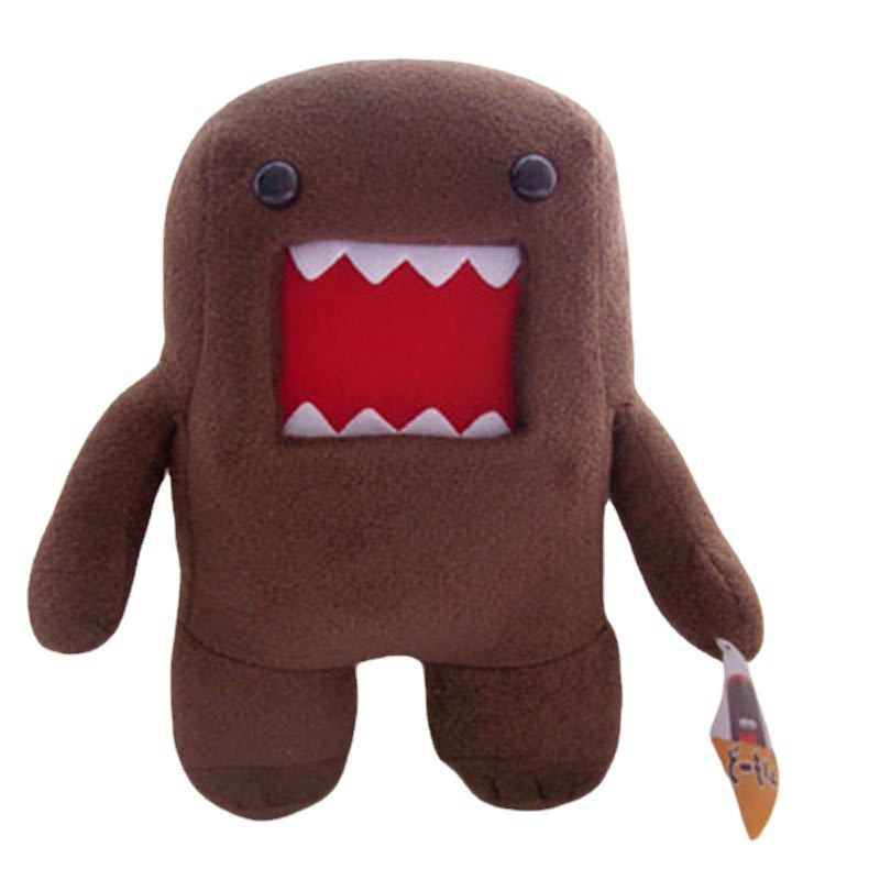 Качественная подушка-игрушка Domo Kun с мультяшным рисунком для детей и взрослых, браун, 20 см  #1