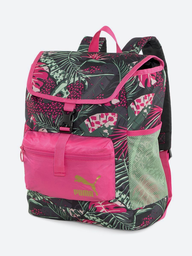 Pink and black puma backpack hotsell