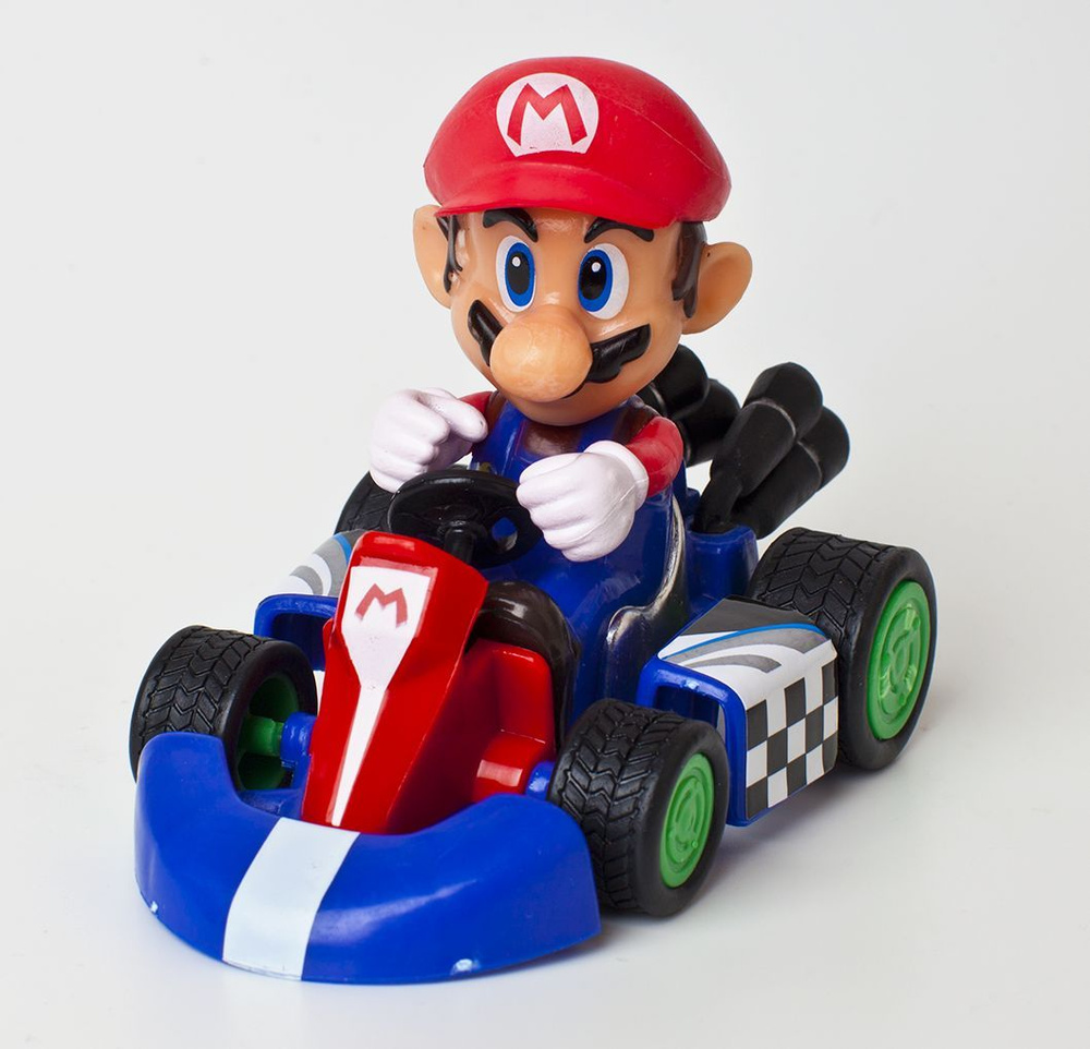 Фигурка Марио карт инерционная / Mario Kart pull back force (15см, пакет) -  купить с доставкой по выгодным ценам в интернет-магазине OZON (1085884533)