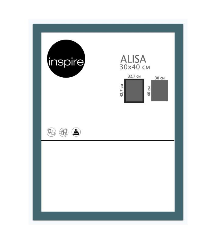 Рамка Inspire Alisa 30x40 см цвет бирюзовый #1