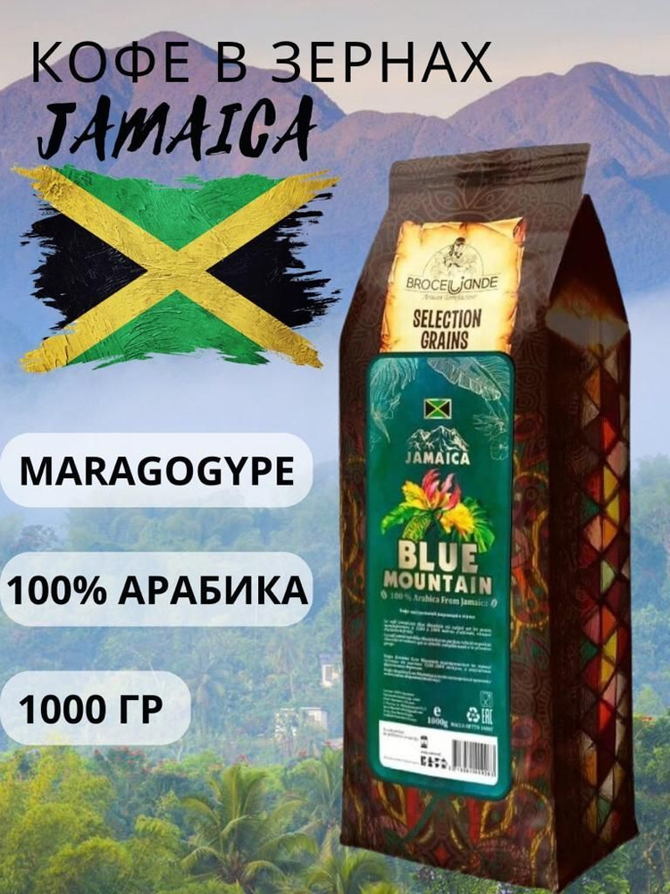 Кофе в зернах Broceliande Jamaica Blue Mountain - Броселианде Ямайка Блю Маунтин 1000г.  #1