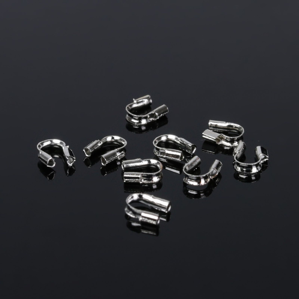 Протектор для защиты тросика 5*4мм (набор 50шт), цвет серебро - купить ...