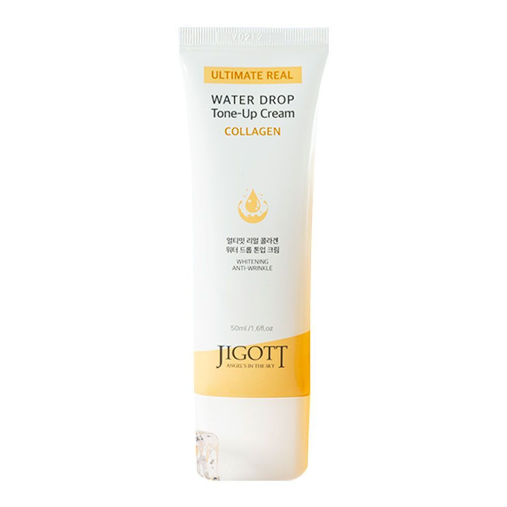 JIGOTT Крем для лица КОЛЛАГЕН Ultimate Real Water Drop Tone-Up Cream ...